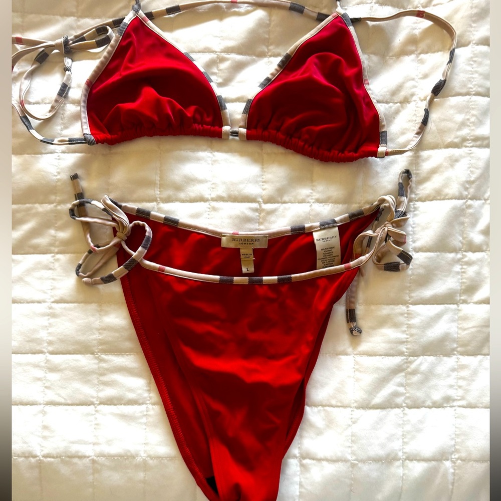 Burberry red bikini